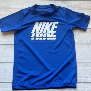 Nike Dri-Fit Youth Shirt Size Large - Blue & White
